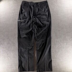Tesla Work Pants Mens 30x30 Black Excellent Embroidered Logo TSL8414BK